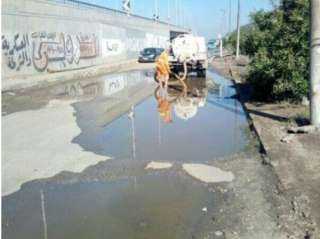 شفط مياه الأمطار من شوارع مدينة بنها